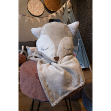 Load image into Gallery viewer, Manta Foxy Alaska Stone, manta, cobija, abrigo, niños, cama, habitación
